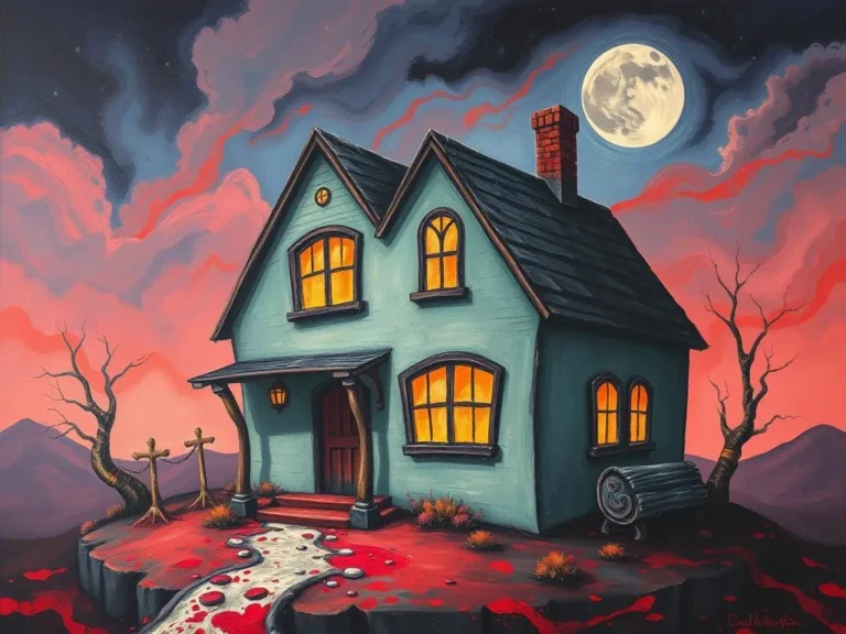 House in Blood Red Death Dreams