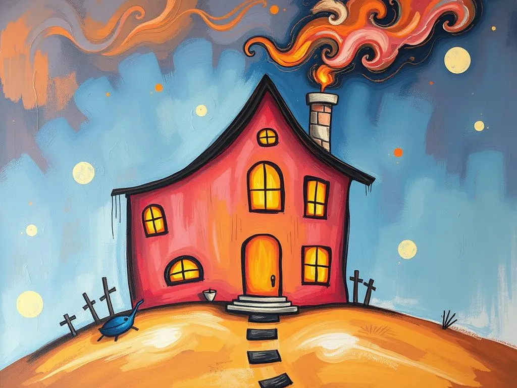 house on fire dream symbol