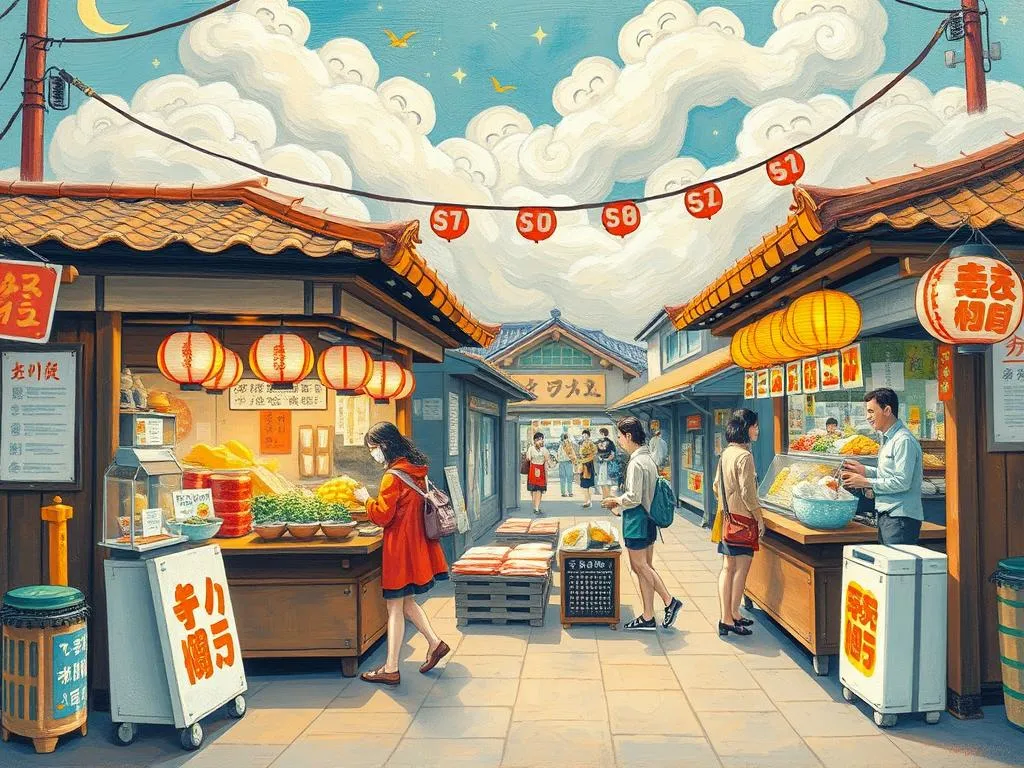 japanese food stalls dream symbolism