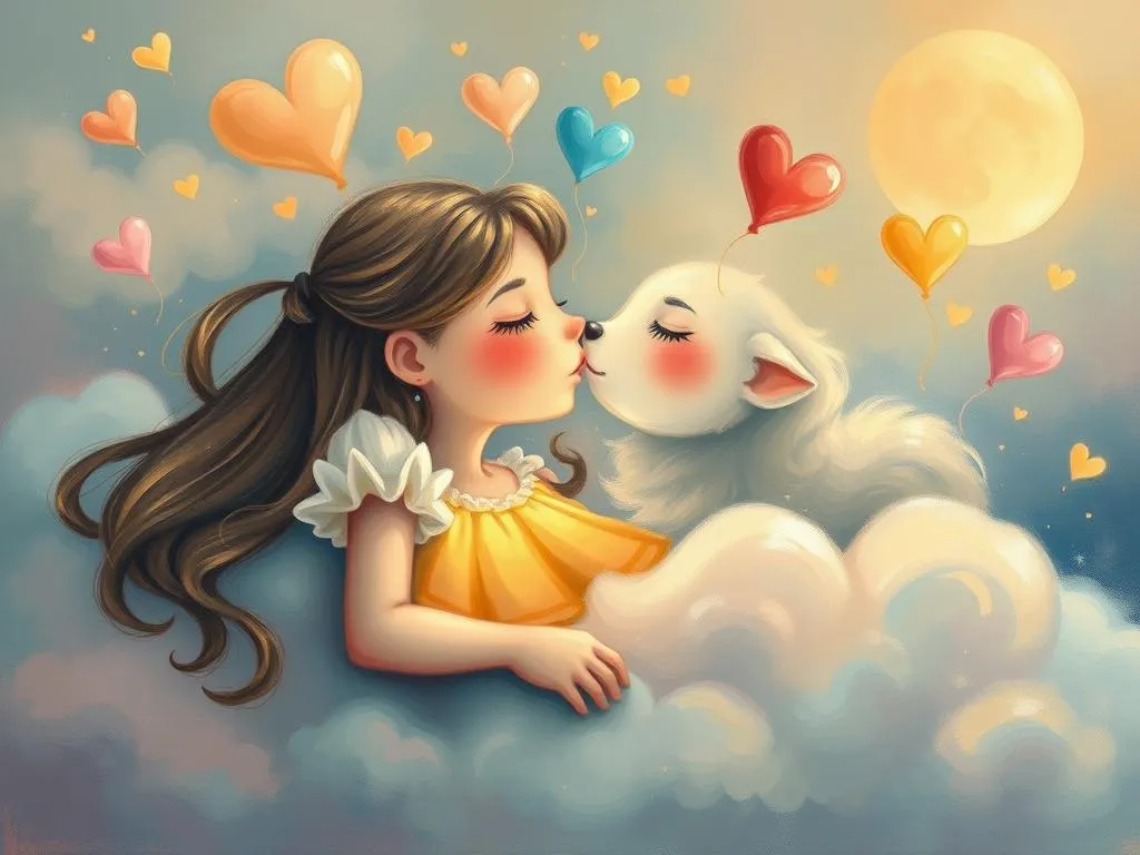 kiss and cuddle in dreams