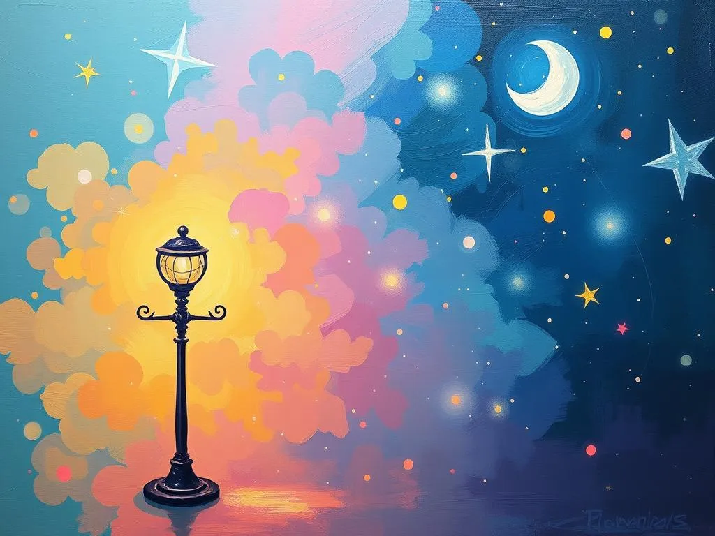 lamp lights in dreams