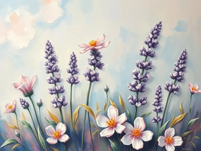 Lavender Colored Flowers in Dreams