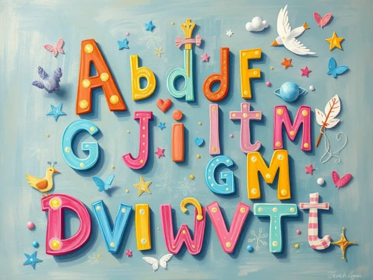 Letters With Symbols Dream Alphabet