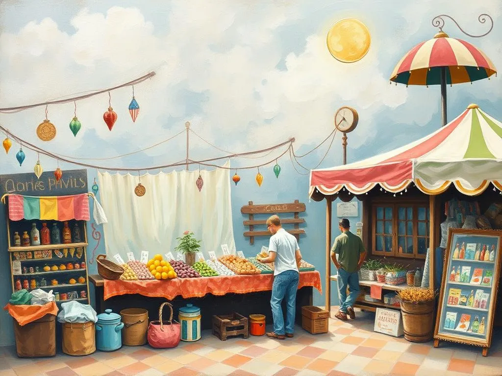 market stall dream symbolism