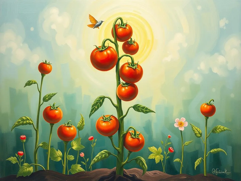 meaning of tall tomato plant dreams