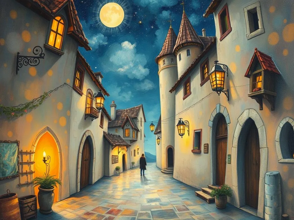 medieval alleys dream symbolism
