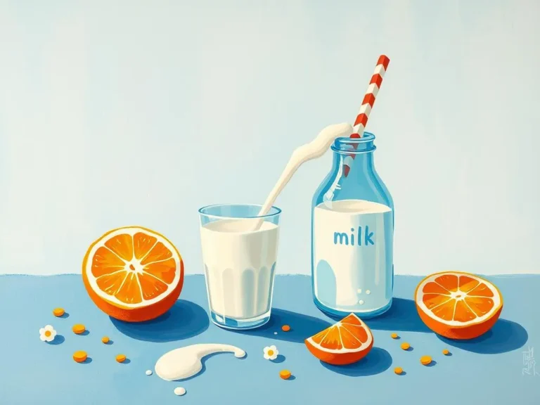 Milk and Orange Juice Dreams: A Blend of Nourishment and Renewal