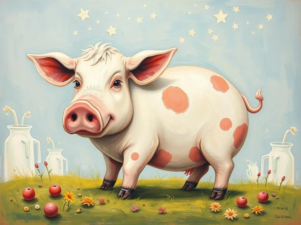 milk pork dream symbolism meaning