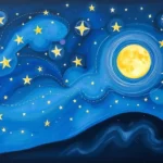 moonlight stars dream symbol
