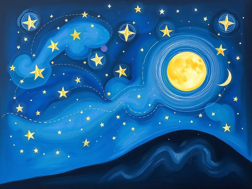moonlight stars dream symbol