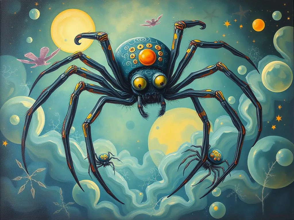 mutated spiders in dreams