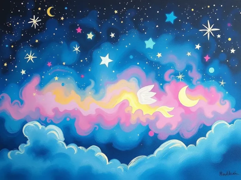 Night Sky With Stars: Celestial Canvas of Dreams