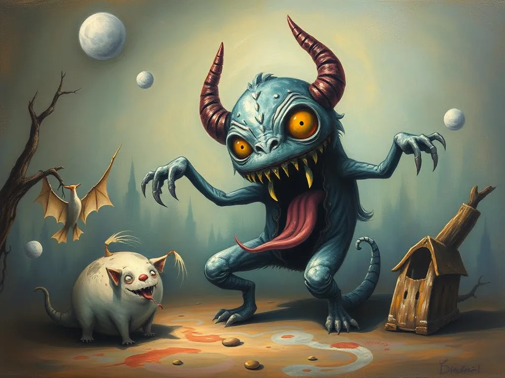 nightmares about evil creature
