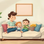 parent on the couch