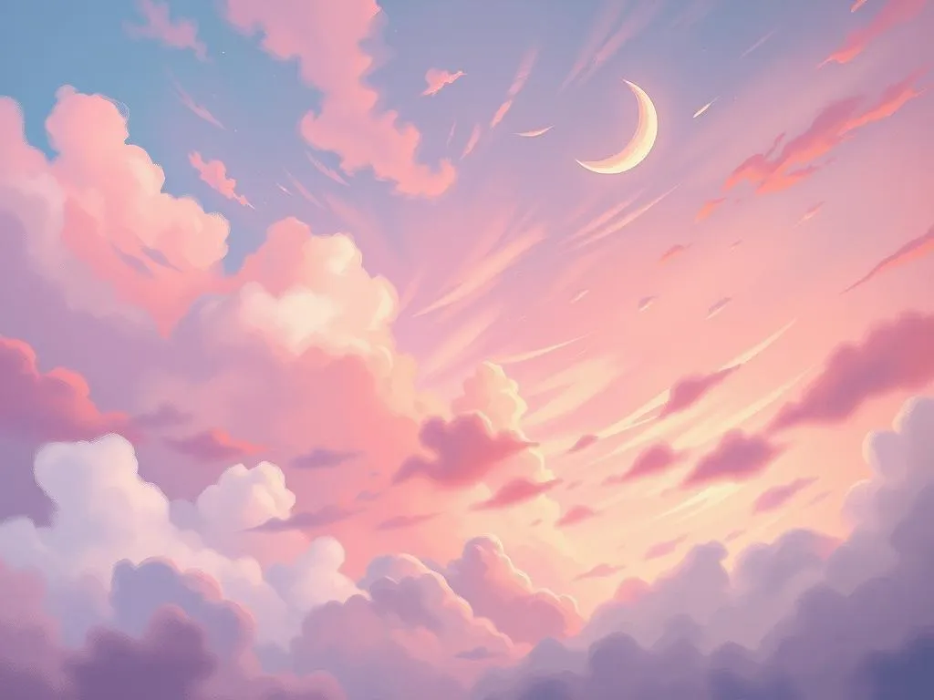 pinkish sky in dreams