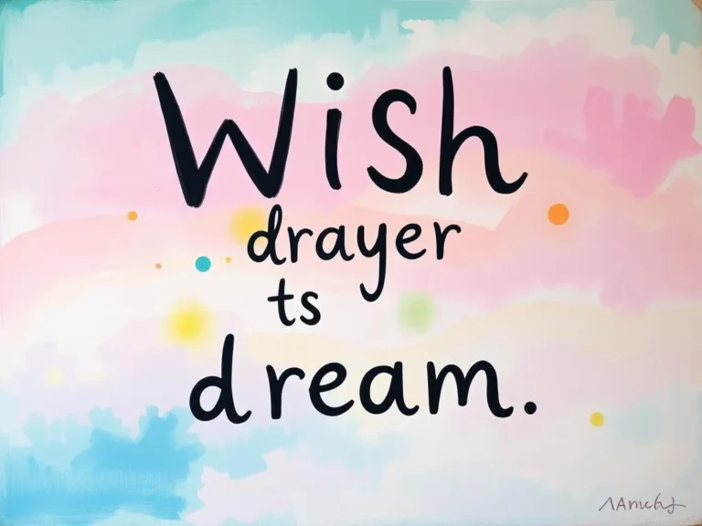 Prayer for Wish Dream Symbol