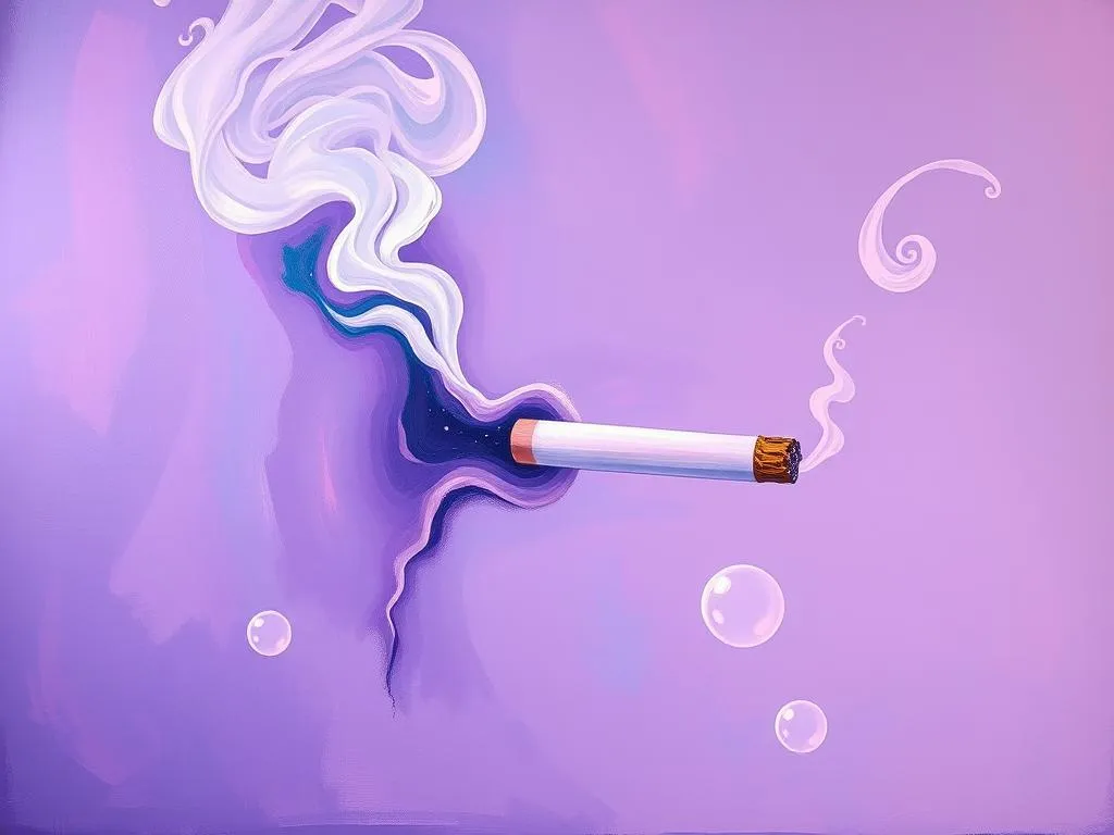 purple cigarette dream meaning