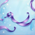 purple ribbons in dreams