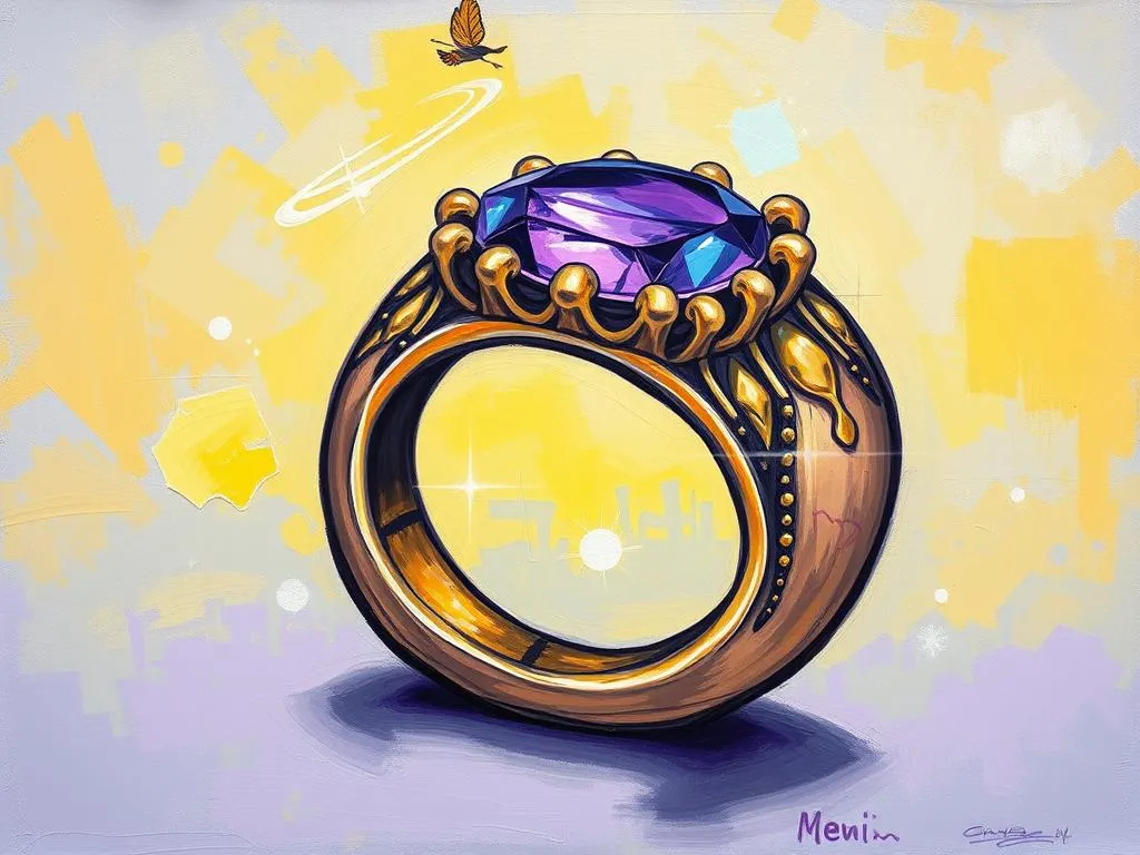 purple stone ring dream symbolism