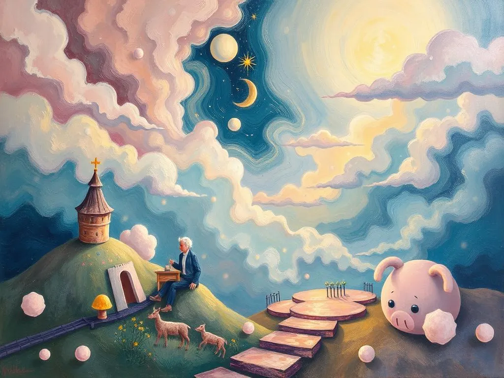 pushing oneself in dreams