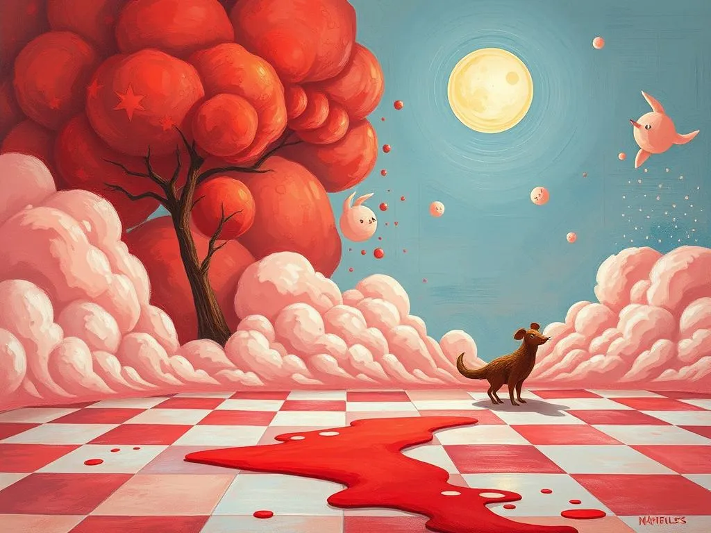 red as a sanguine dream delving into the symbolism of red floors