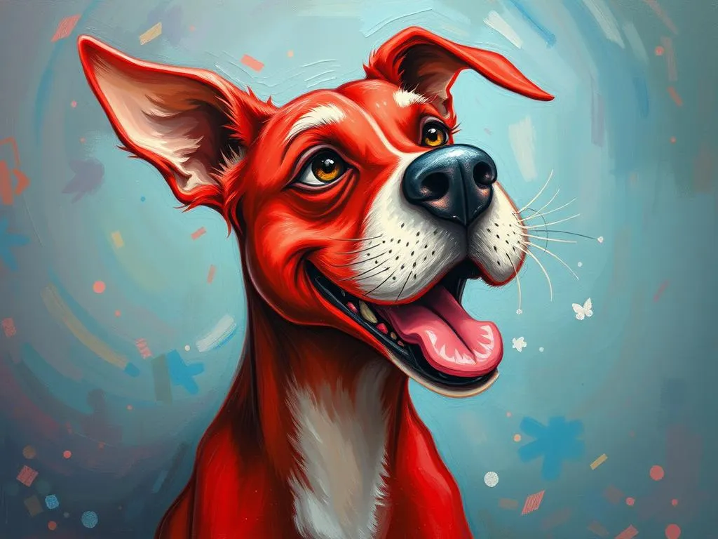 red dog with gaping maw in dreams