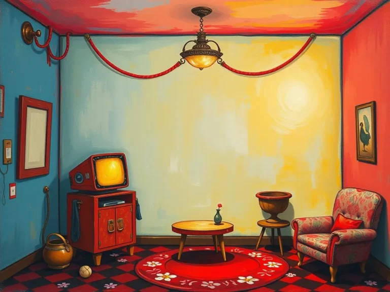 Red Painted Small Movie Room Dream Symbol