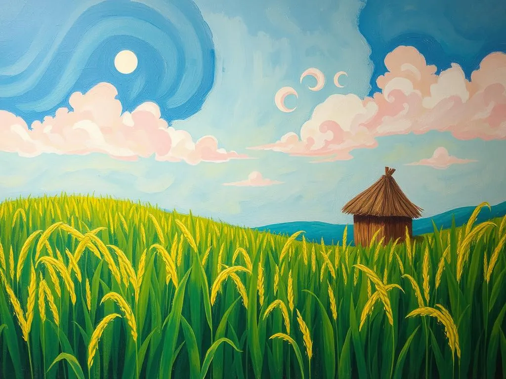 rice dream meaning symbolism prosperity and harvest