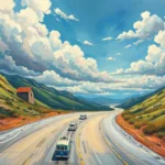 running on a dangerous road navigating lifes perilous paths