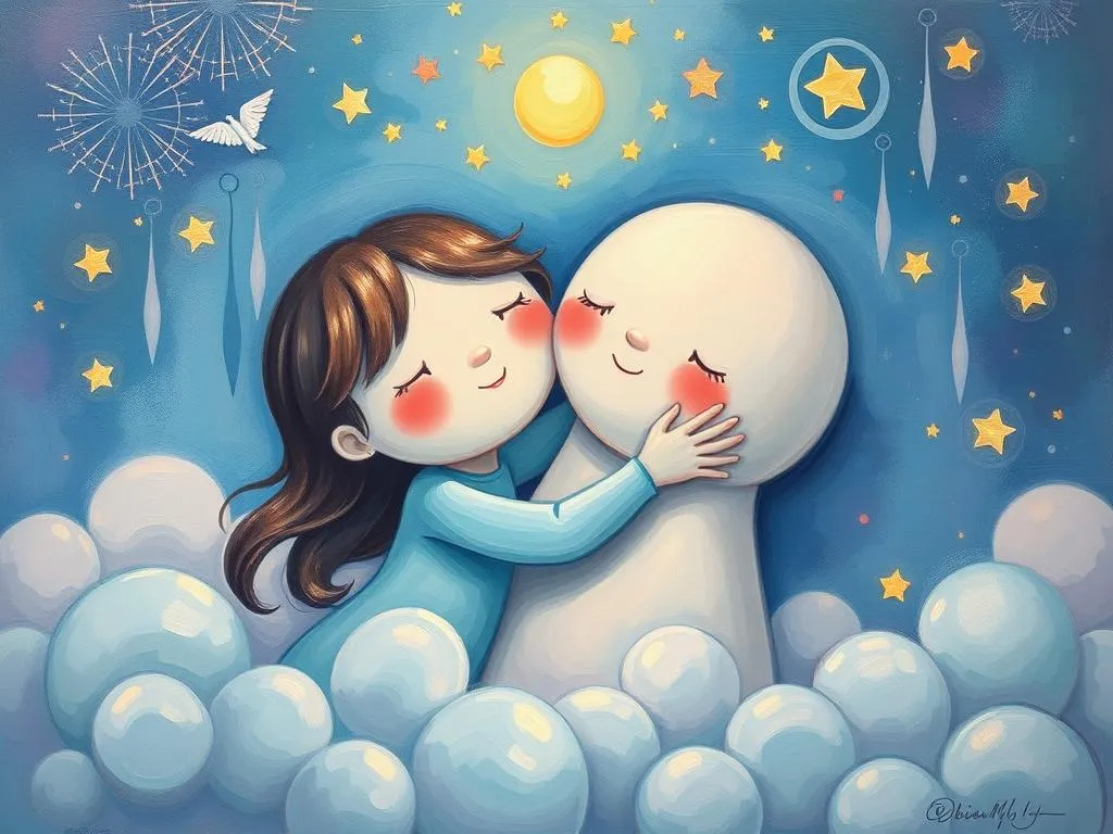 self hugging in dreams