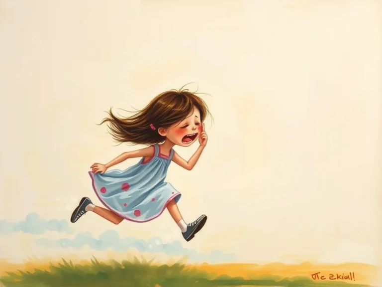 Sister Crying Running