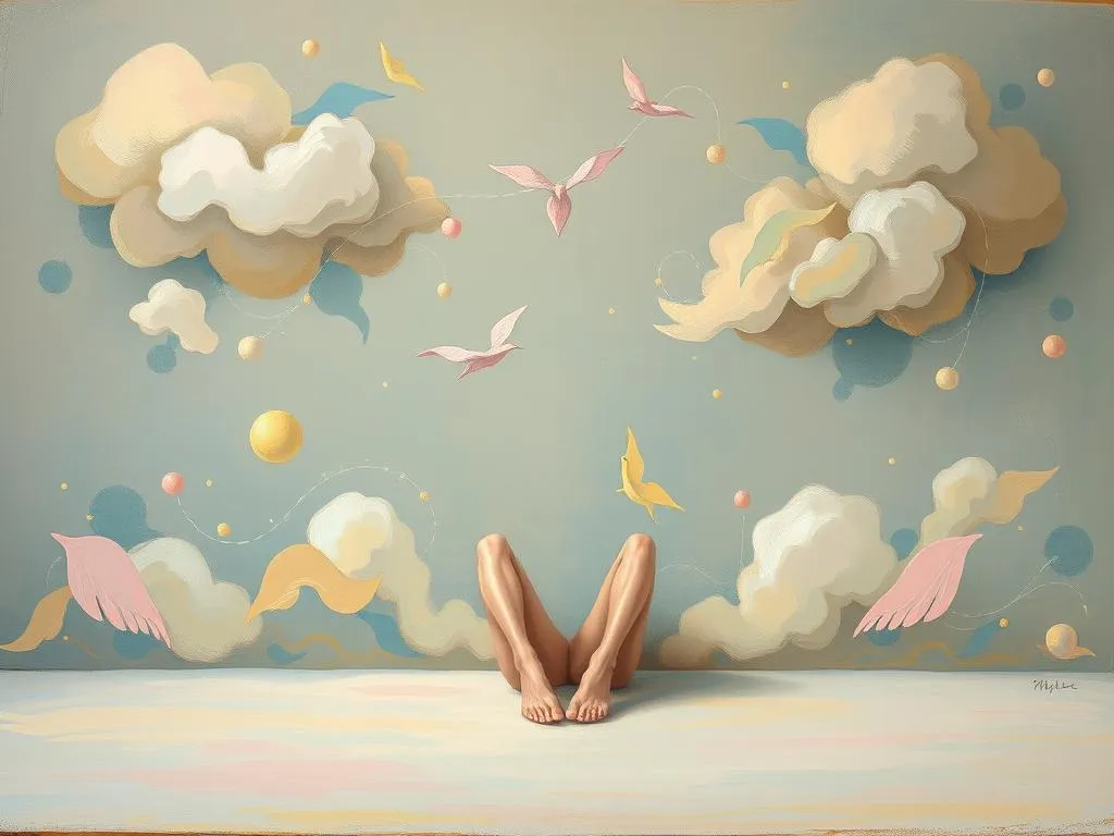 sitting before his legs in dreams meaning and interpretation