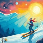 skiing underwater dream symbol