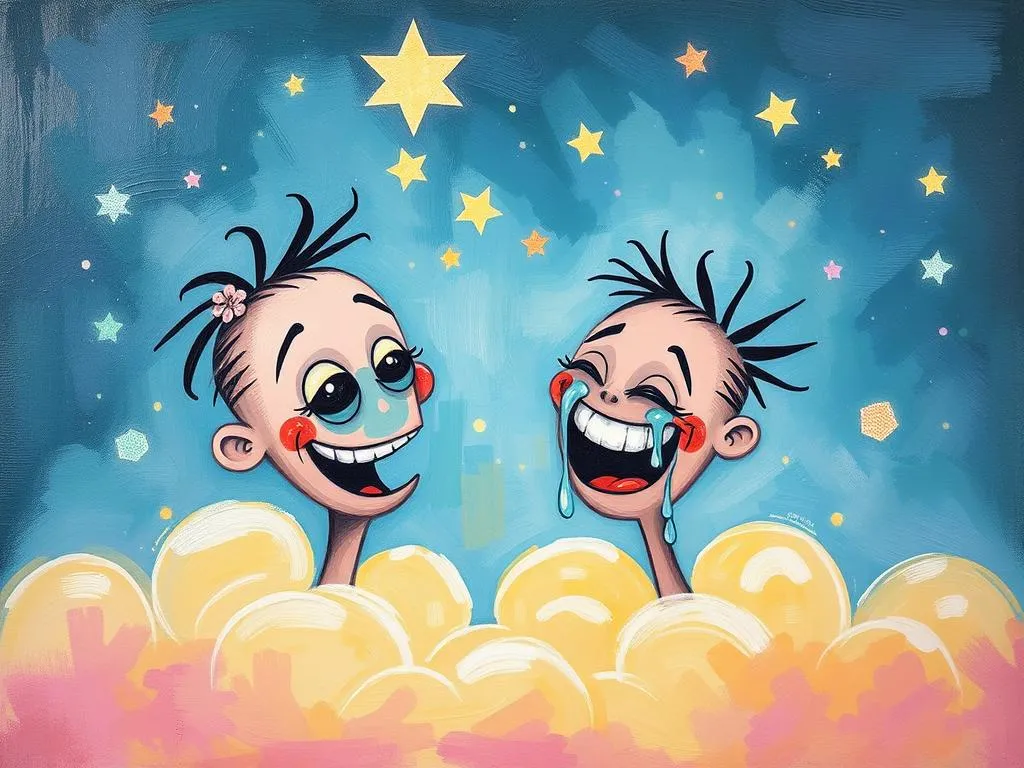 smiling while crying dream symbol