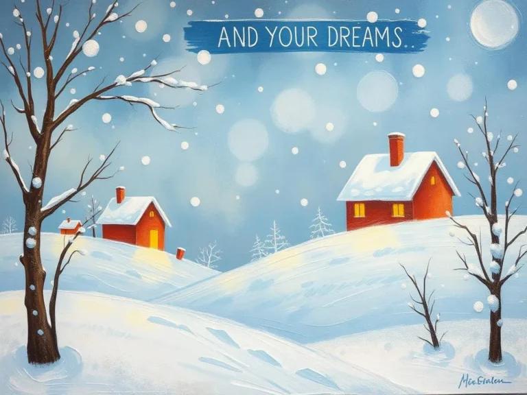 Snow and Your Dreams: A Winter Wonderland of Meaning