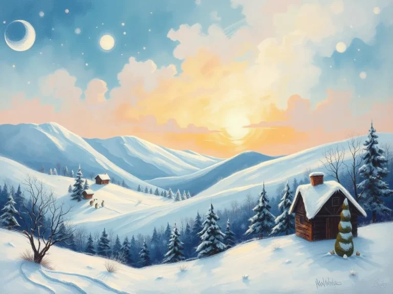 Snowy Landscape Dreams Hidden Meanings