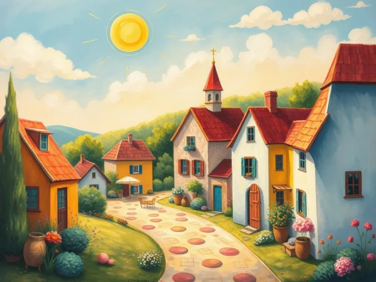 Sunny Village Dream Meaning Happiness Comfort and Contentment