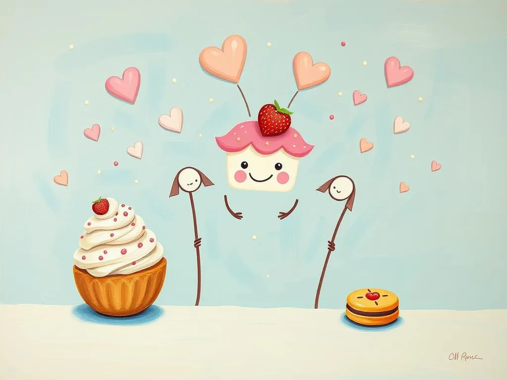 sweets dreams luxurious dessert symbols