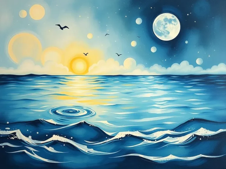 Symbolism Dark Blue Water Dreams