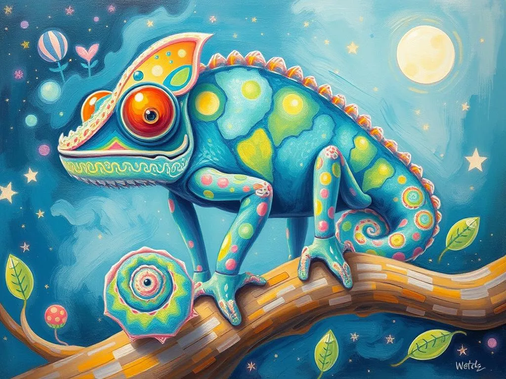 the chameleon a dream symbol of change and adaptation