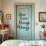 things written bedroom door