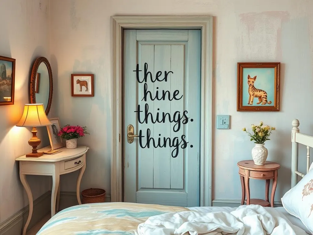 things written bedroom door