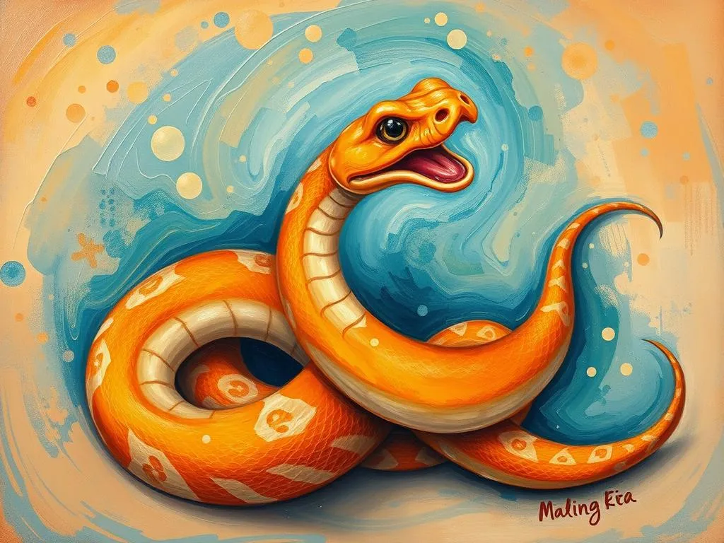 unravelling meaning orange snake dreams