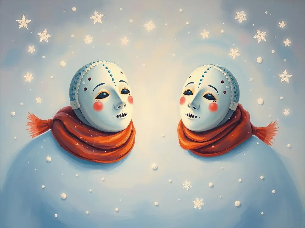 unveiling meaning white snow masks dreams