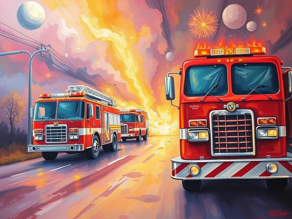 unveiling the hidden meaning behind dreams of fire trucks
