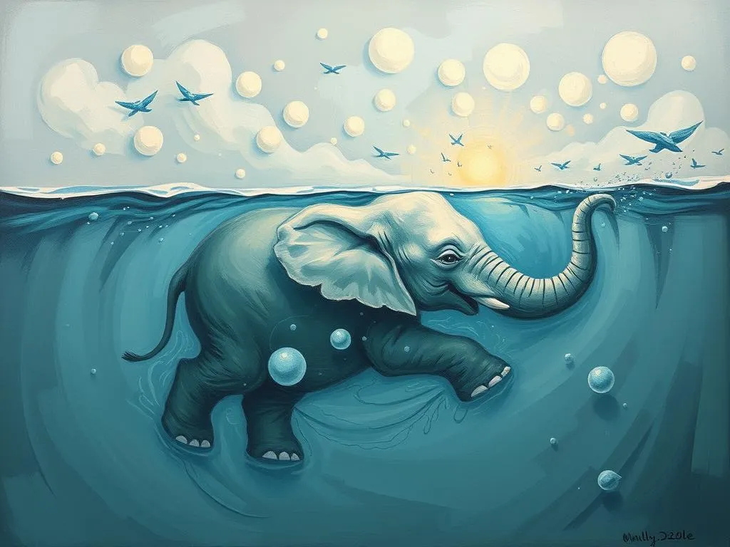 unveiling the significance of a drowned elephant calf in dreams