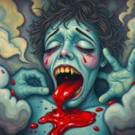 vomiting blood in dreams