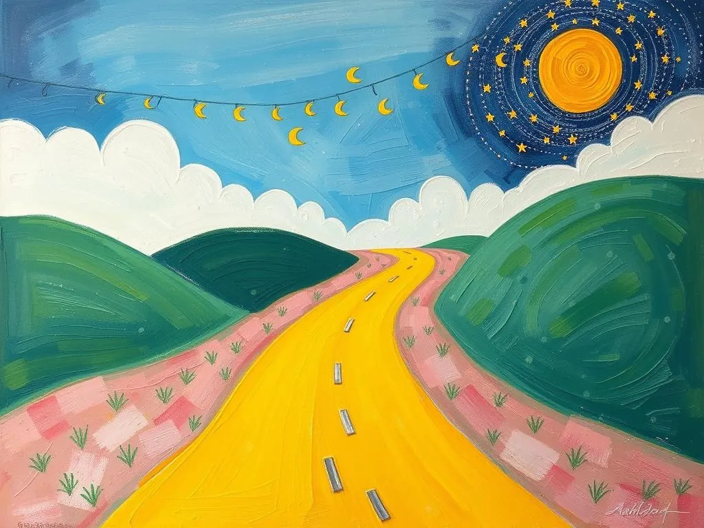 what are the hidden implications of dreaming about a yellow road