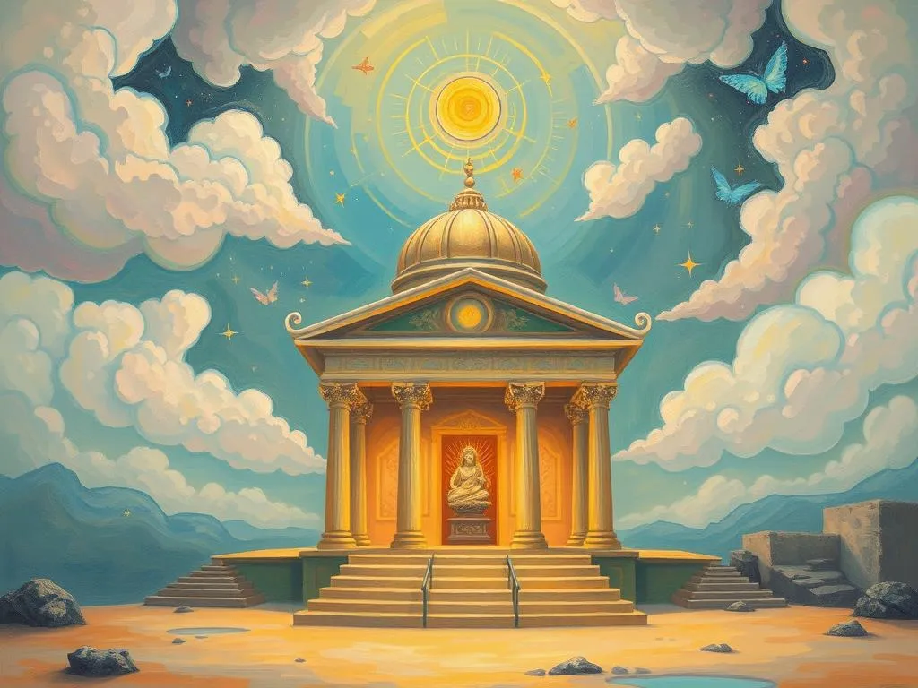 what does a dream about a women god temple mean