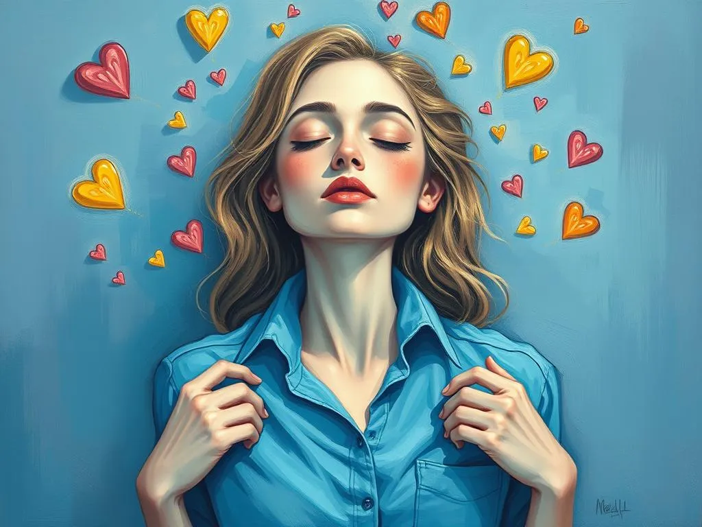 what is the meaning behind a blue shirt wearing woman dream